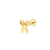 Titanium 3D Scissor Lip Stud – Hypoallergenic 16G Piercing Jewelry