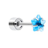 14K White Gold Diamond Piercing Stud Fine Helix/Cartilage Earring