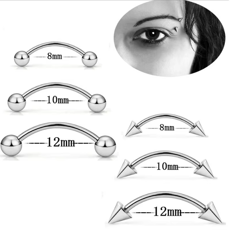 316L Stainless Steel Tongue, Ear, Nose, Lip, Belly & Eyebrow Rings – Body Piercing Jewelry