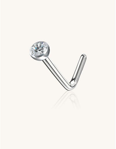 Titanium CZ Stone Nose Studs