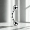 Curved Barbell with Ball Ends–Eyebrow Piercing Jewelry
