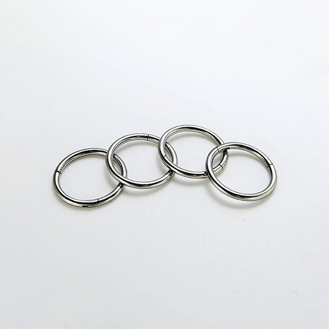 F136 Titanium Seamless Lip Ring – Hypoallergenic Closed Hoop for Piercings