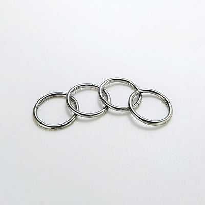 F136 Titanium Seamless Lip Ring – Hypoallergenic Closed Hoop for Piercings