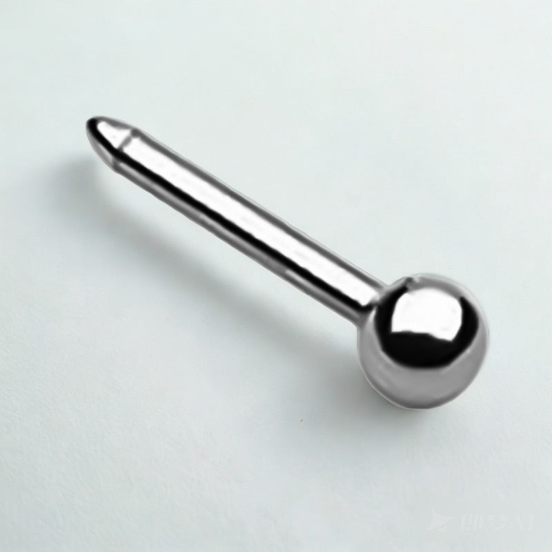 F136 Implant-Grade Titanium Nose Piercing Stud