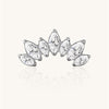 Titanium Push In 7 Prong Set Marquise