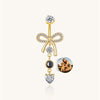 Micro Laser ASTM F136 Titanium Belly Button Ring Internally Threaded Hypoallergenic Navel Piercing Jewelry