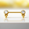 ASTM F136 Titanium Nipple Barbell–Hypoallergenic Piercing Jewelry for Women