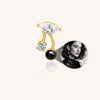 US Imports of Materials G23 Titanium Labret Cartilage Stud Ear Nail F136 Devil Dangle Top Body Piercing Jewelry Manufacture