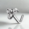 Medical Grade Titanium Nose Studs – Fire Top Opal & CZ Set