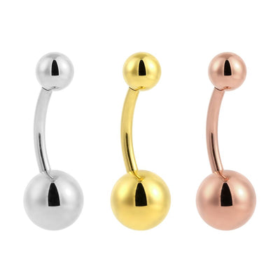 F136 Titanium Simple Ball Navel Barbell