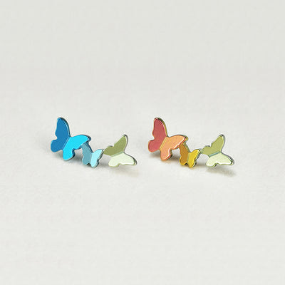 Medical Grade Titanium 16G Internally Threaded Triple Butterfly Helix Stud