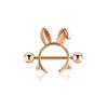 Cute Rabbit Ear-Shaped Nipple Stud – Hypoallergenic Body Jewelry