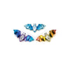 F136 Titanium Bat CZ Stud–Internally Threaded Hypoallergenic Cartilage Earring