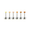 F136 Titanium 2mm Flesh-Tone Invisible Stud–Lip, Nose, Ear&Eyebrow Piercing