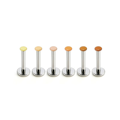 F136 Titanium 2mm Flesh-Tone Invisible Stud–Lip, Nose, Ear&Eyebrow Piercing