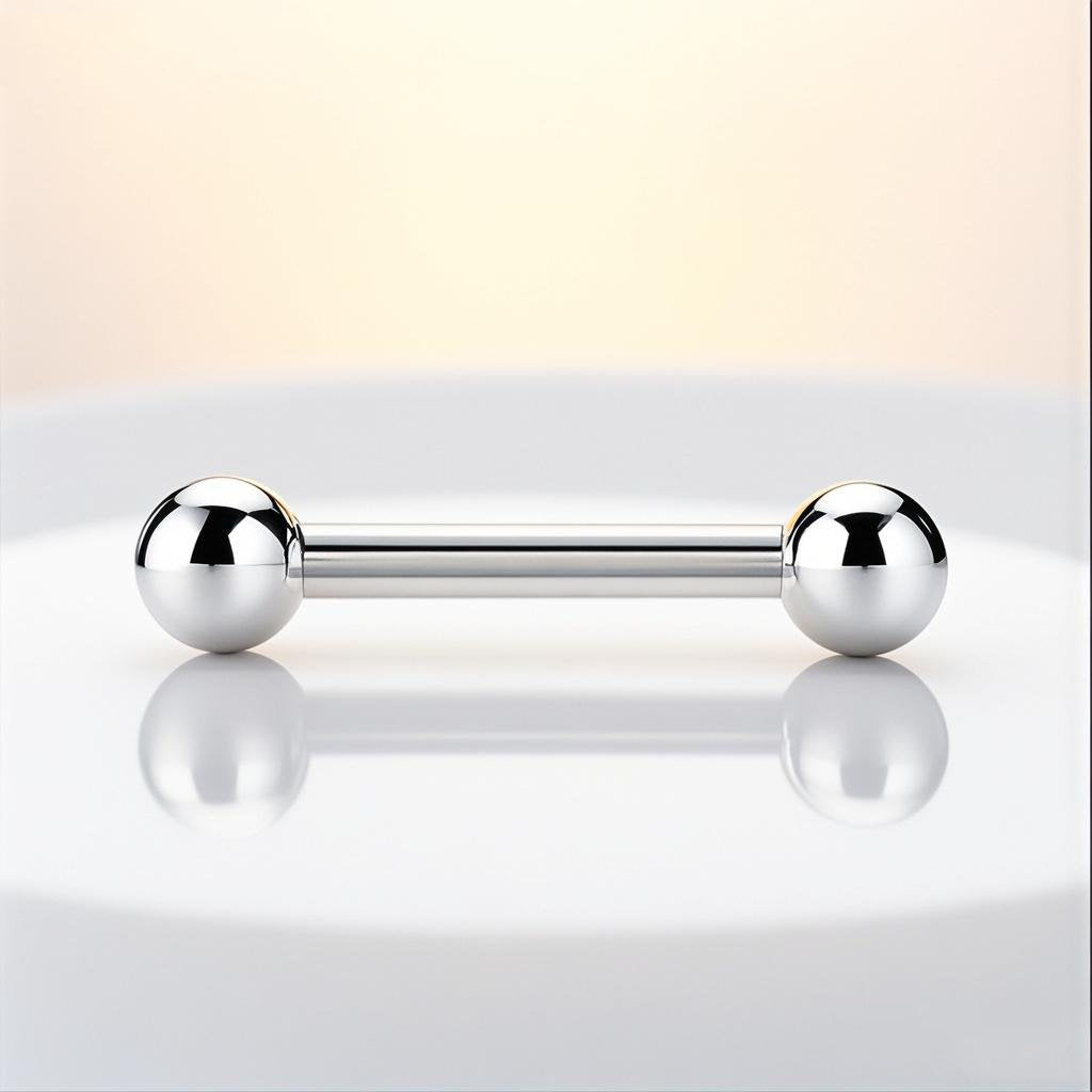 G23 ASTM F136 Titanium Externally Threaded Barbell for Navel, Lip, Eyebrow Piercing Jewelry