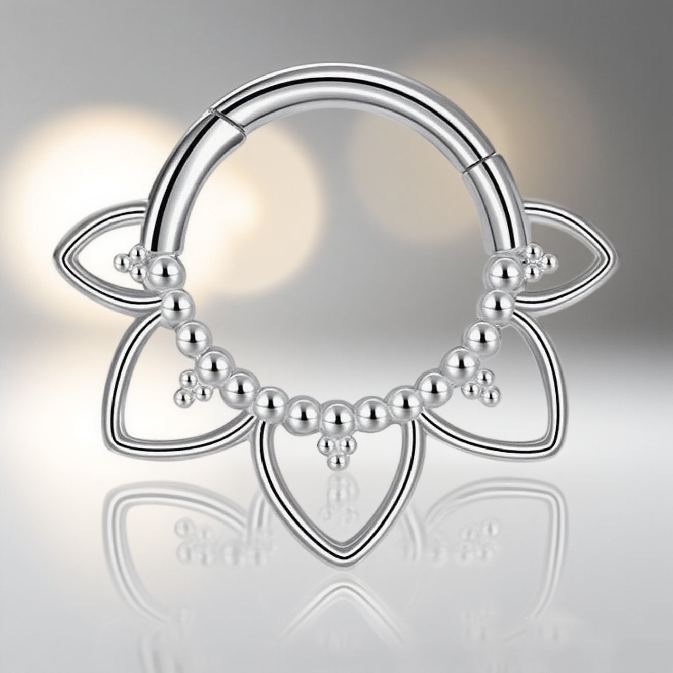 Newest 316L Surgical Steel 16G Hinged Segment Hoop – Fashion Body Piercing Ring