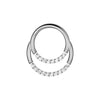 Gourd Shaped CZ Belly Button Ring 14G Navel Piercing with Lucky Sparkle