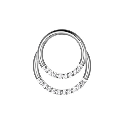 Gourd Shaped CZ Belly Button Ring 14G Navel Piercing with Lucky Sparkle