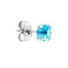 Premium 316L stainless steel piercing stud with colorful CZ stones