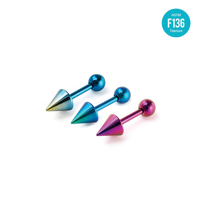F136 Titanium Punk Devil Spike Stud – Hypoallergenic Ear&Cartilage Piercing