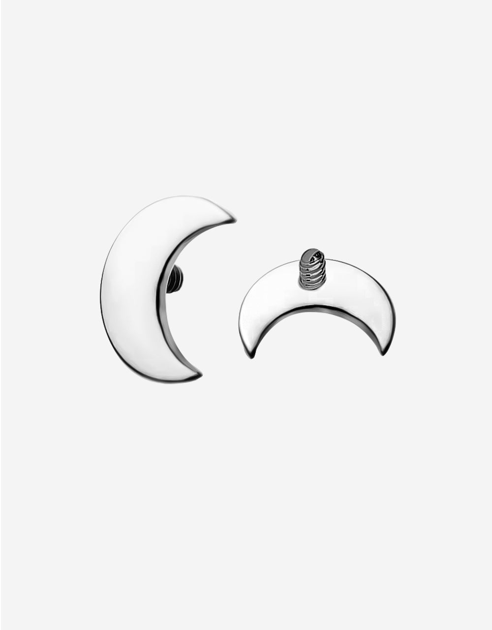 Titanium Internally Threaded Crescent