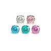 F136 Titanium 6mm Nest-Cut CZ Stud – Internally Threaded Ear & Cartilage Piercing
