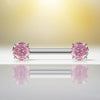 Prong Set CZ Barbell – ASTM F136 Titanium Body Jewelry for Piercings
