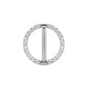 Sexy CZ Segment Nipple Ring–Implant Grade G23 Titanium Fashion Body Jewelry