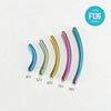 F136 Titanium Curved Barbell–Internally Threaded 14G/16G Piercing Shaft for Eyebrow,Lip,Rook