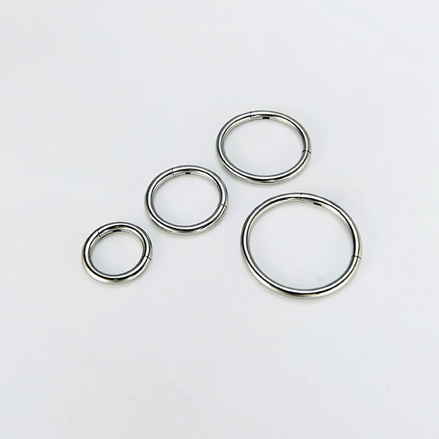 F136 Titanium Seamless Lip Ring – Hypoallergenic Closed Hoop for Piercings