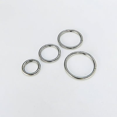 F136 Titanium Seamless Lip Ring – Hypoallergenic Closed Hoop for Piercings