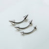 Titanium Curved Barbell–Internally Threaded Spike,Dome&Ball for Eyebrow,Rook,Snug&Bridge Piercings