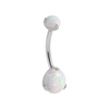 Synthetic Opal Belly Ring