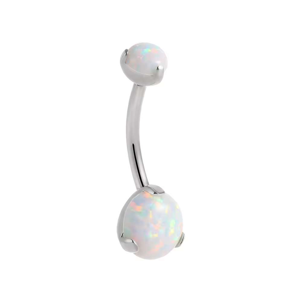 Synthetic Opal Belly Ring