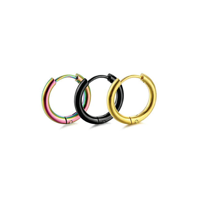F136 Titanium Seamless Hoop Earrings–Hypoallergenic Unisex Sleeper Rings