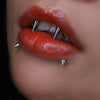 F136 Titanium Externally Treaded Labret With Spike Top