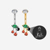 Factory Direct Cherry Belly Button Ring Personalized Micro Projection Piercing Jewelry