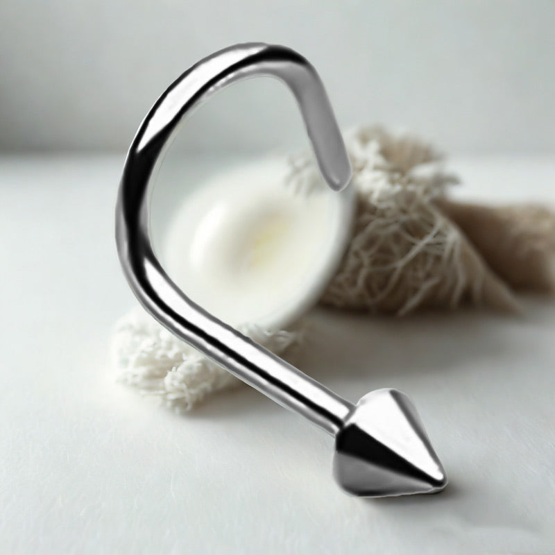 F136 Implant-Grade Titanium Nose Piercing Stud