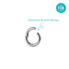 Thick Gauge Titanium Seamless Ring – Large Size Universal Piercing Hoop