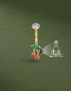 Factory Direct Cherry Belly Button Ring Personalized Micro Projection Piercing Jewelry
