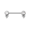 ASTM F136 Titanium Nipple Barbell–Hypoallergenic Piercing Jewelry for Women