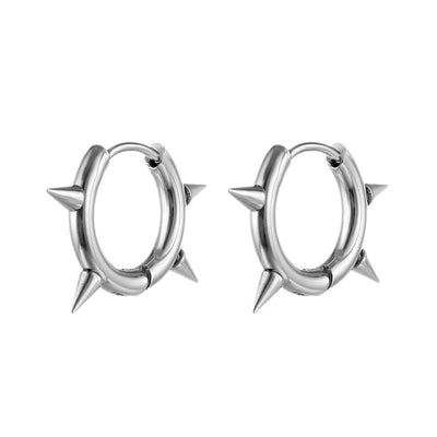 Fashion Earring 316L Stainless Steel Punk Hypoallergenic Ear Rings Hoops Surgical Steel