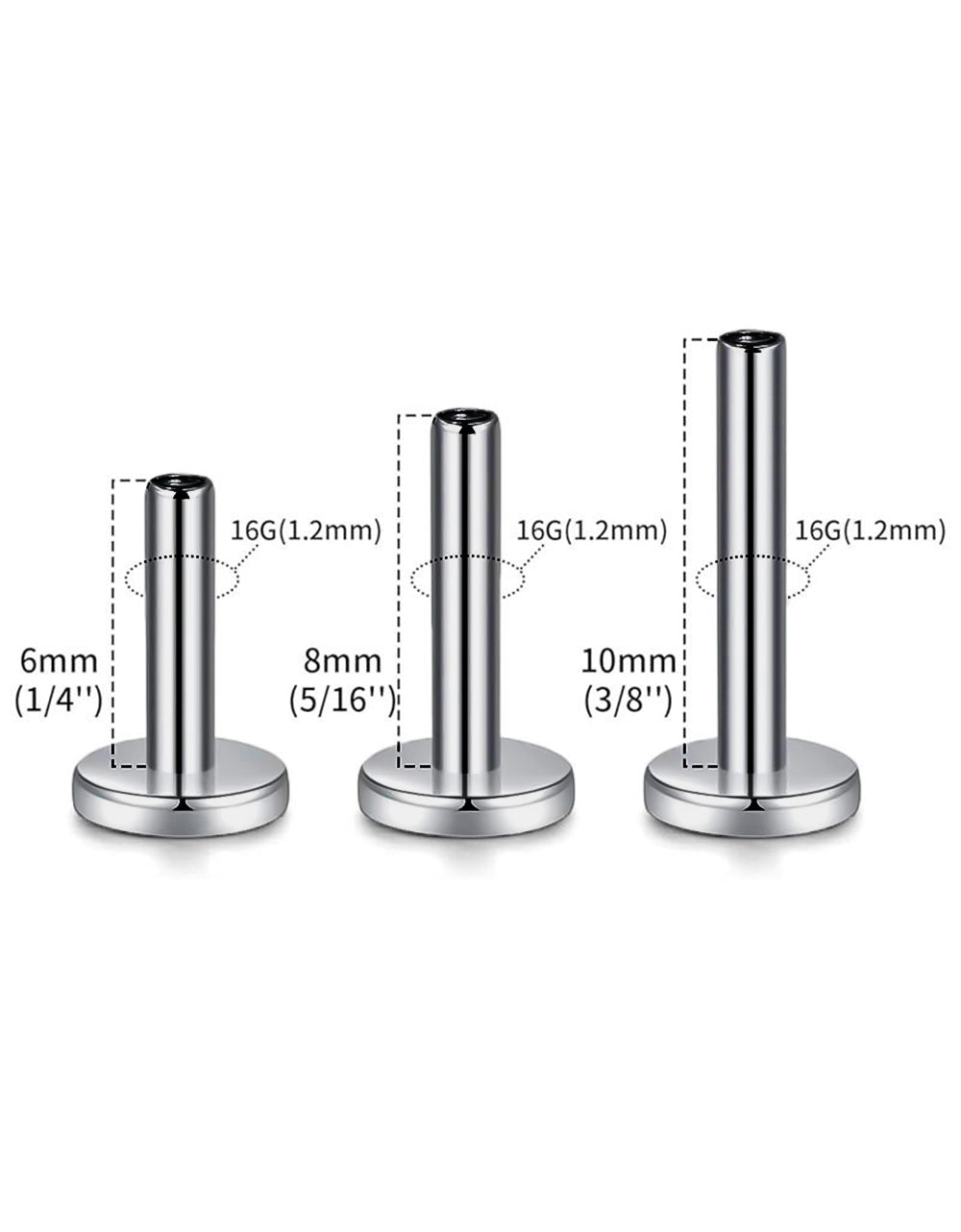Titanium Labret Post