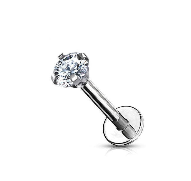 316L Stainless Steel Fashion Earring Round Star Square Heart Triangle CZ Labret Nose Rings Piercing Wholesale
