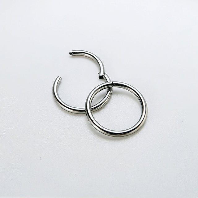 F136 Titanium Seamless Lip Ring – Hypoallergenic Closed Hoop for Piercings