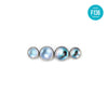 Moonstone Flat Back Stud–Internally Threaded Piercing Jewelry for Ear,Cartilage or Lip