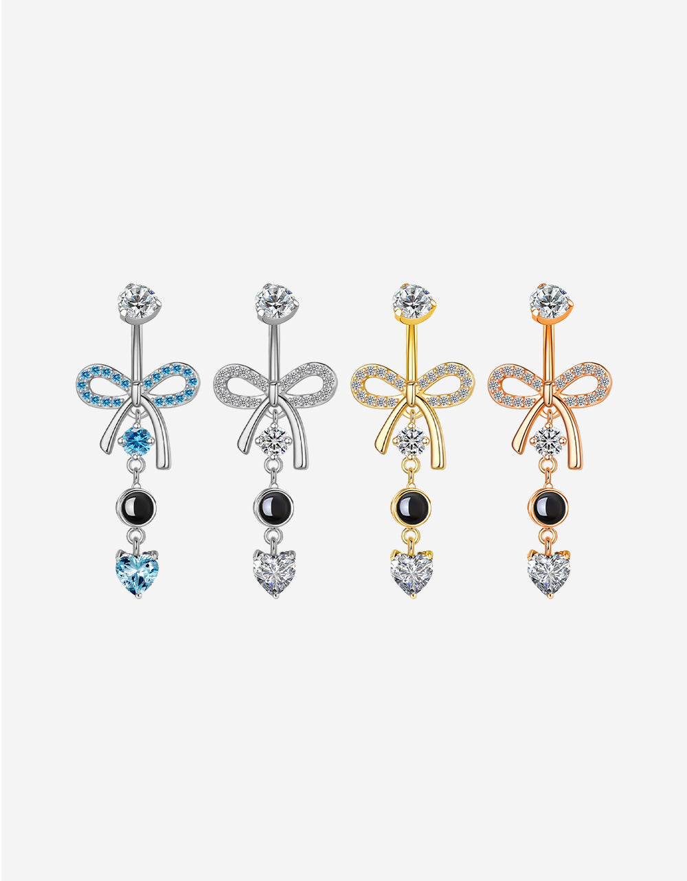 Micro Laser ASTM F136 Titanium Belly Button Ring Internally Threaded Hypoallergenic Navel Piercing Jewelry