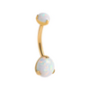 Synthetic Opal Belly Ring