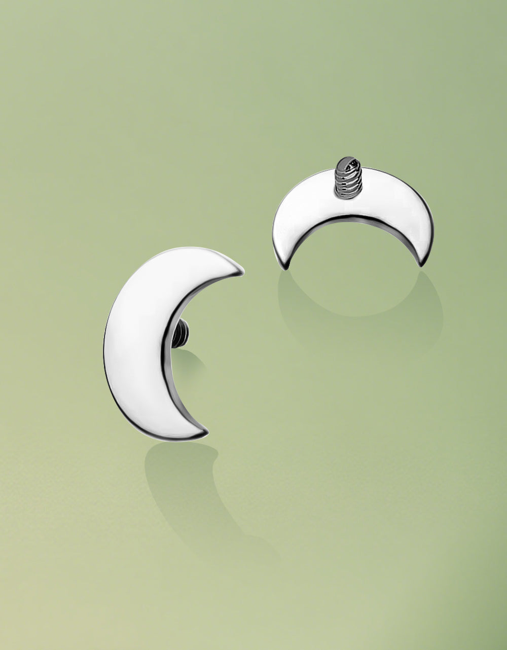 Titanium Internally Threaded Crescent